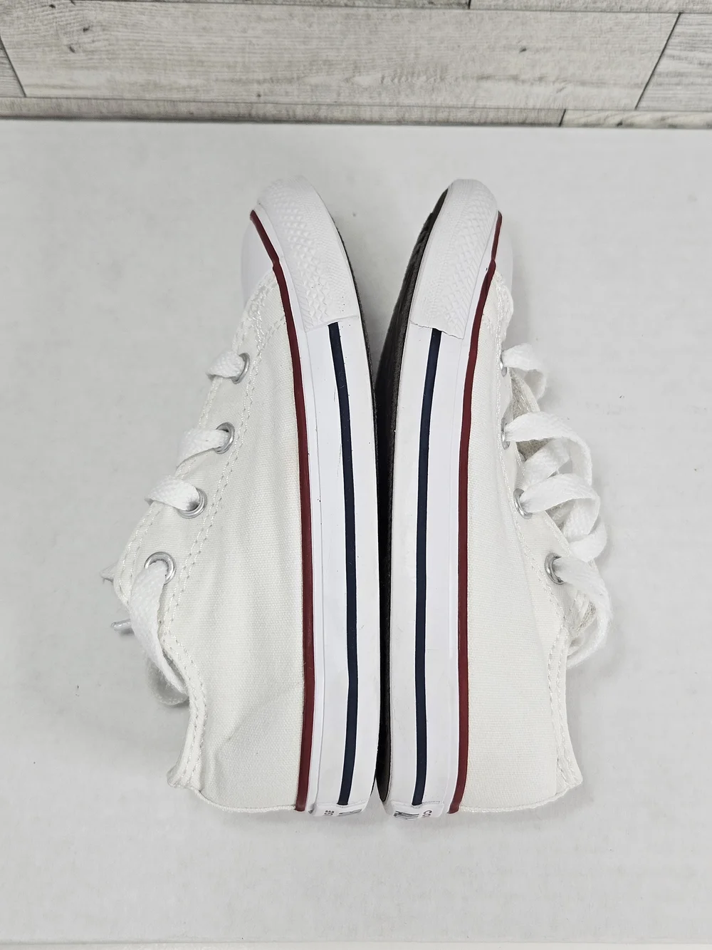 CONVERSE 7J256 OPTICAL WHITE LOW TOP CANVAS CASUAL BABY SHOE TODDLER